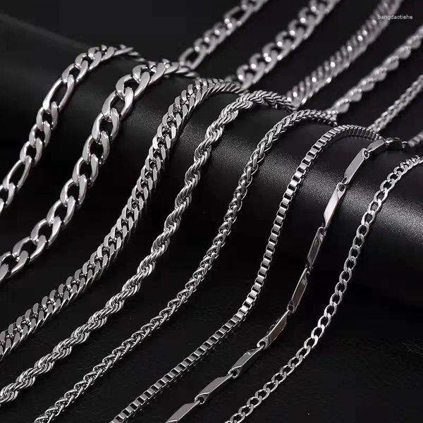 Ketten 316L Edelstahl Basic Chain Halskette für Männer Frauen Großhandel