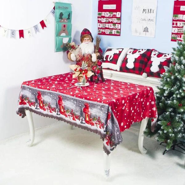 Tischrock, 1 Stück, Jahr, Weihnachten, Tischdecke, Küche, Esszimmer, Dekorationen, Zuhause, rechteckig, Party-Abdeckungen, Ornament, QA 272