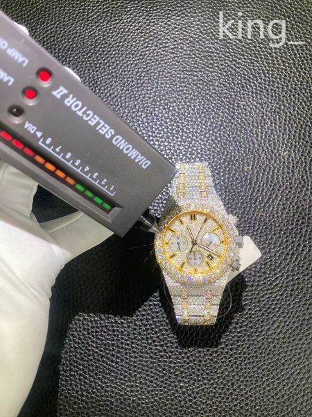 Diamond Moissanite Iced Out Designer Mens Watch для мужчин Высококачественные Montre Automatic Movemation Watches OROLOGIO.Montre de Luxe i10 es