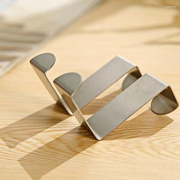 Set di accessori per il bagno 2 pezzi gancio per porta armadio in acciaio inossidabile appendiabiti bagno per cucina accessori da pranzo 2QW0811