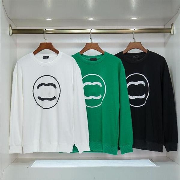 Bahar Avrupa Stilleri Yeni Mektup Baskılı Hoodie Yüksek Kaliteli Büyük Boy Uzun Kollu Yuvarlak Yuvarlak Boyun Sweatshirt Erkekler ve Wom276g