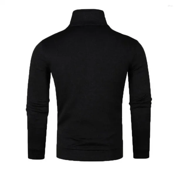 Herren-Kapuzenpullover, lässiges Herren-Sweatshirt, feuchtigkeitsableitend, für stilvollen, bequemen Pullover, Herbstpullover mit Hälfte