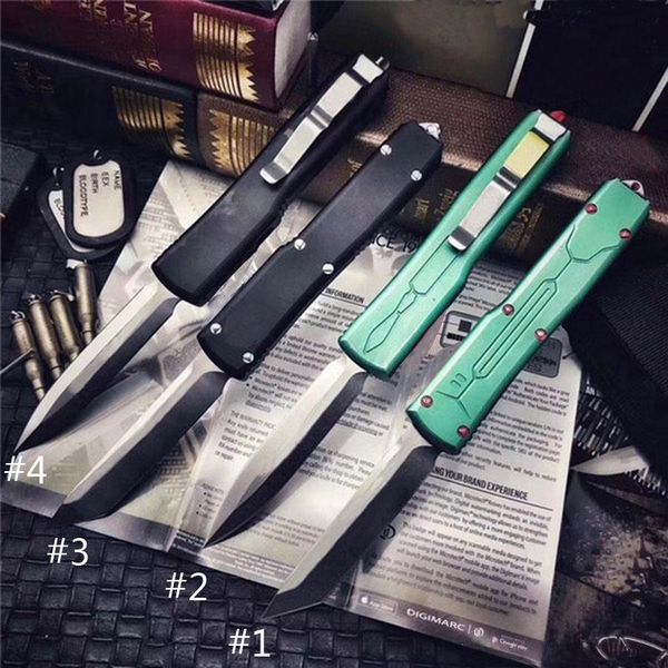 4 modelos MT Exclusivo Sobremesa Bounty Hunter Faca D2 Lâmina Preto Anodizado Alumnium Handle EDC Camp Facas Táticas Automáticas UT85