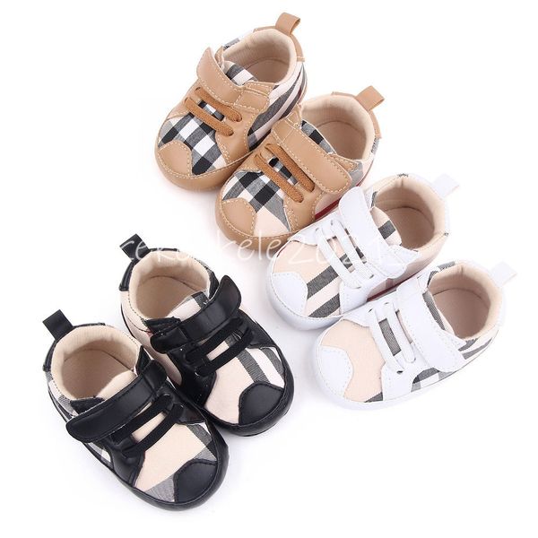 Primavera/Autunno Scarpe per bambini Ragazzo Ragazza Stripe Primi camminatori Neonato Bambino Casual Suola in cotone antiscivolo Scarpe da culla per gattonare