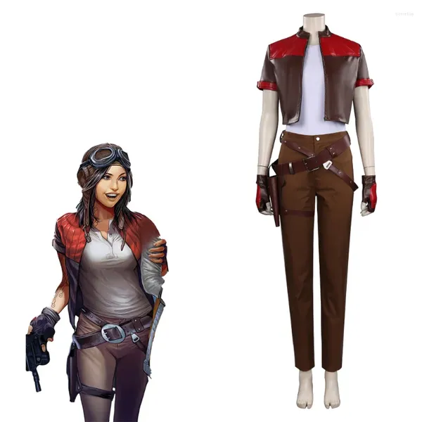 Costumi Anime Star Cosplay Wars Aphra Costume Ragazza Donna Giacca corta Pantaloni Cintura Abito di carnevale di Halloween