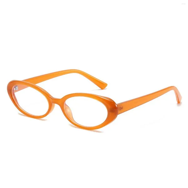 Óculos de sol anti luz azul bloqueando óculos retro curto assinado óculos brilho oval quadro para adulto e estudante