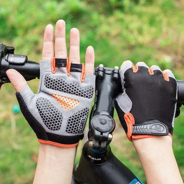 Перчатки с пятью пальцами, мужские велосипедные перчатки с половиной пальца, тренажерный зал, женские варежки, дышащие противоскользящие перчатки для MTB, велосипедные перчатки для фитнеса, спортивных тренировок 231013
