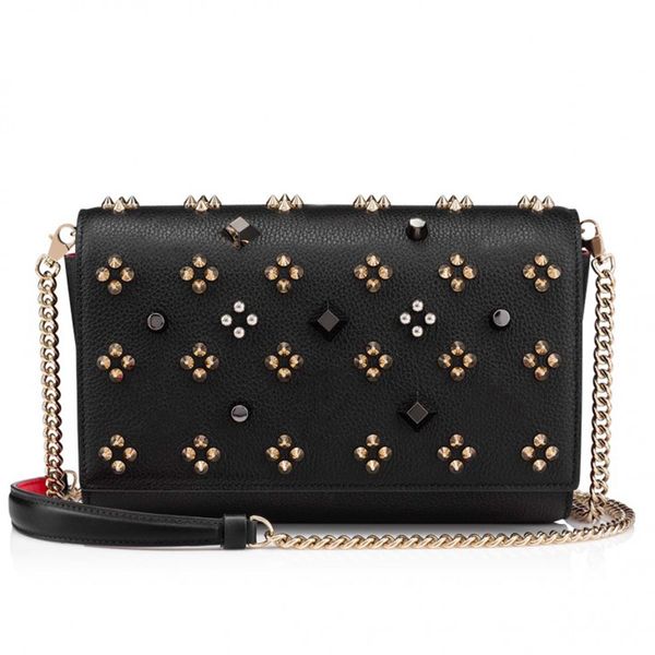 Corrente Paloma Bolsa De Embreagem De Couro Granulado Mulheres Homens CL Crossbody Rivet Spikes Bolsa De Fixação Magnética Tote Moda Múltiplos Slots De Cartão Bolsas De Ombro