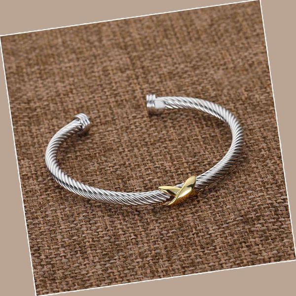 Designer de moda jóias torcido x pulseira ouro charme pulseiras de prata trançado cruz pulseira diamante designer-moda-jóias-torcido-x-pulseira pulseira trançada