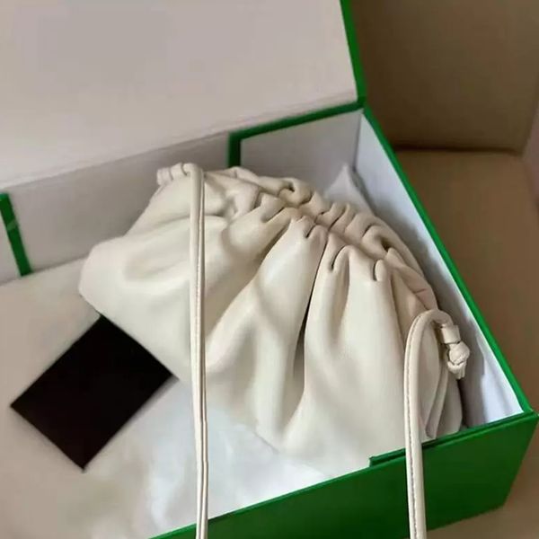 Botteg Venetas Designer Cloud dumpling bag - Soft Calfskin Women's Clutch with Genuine Leather Upgrade