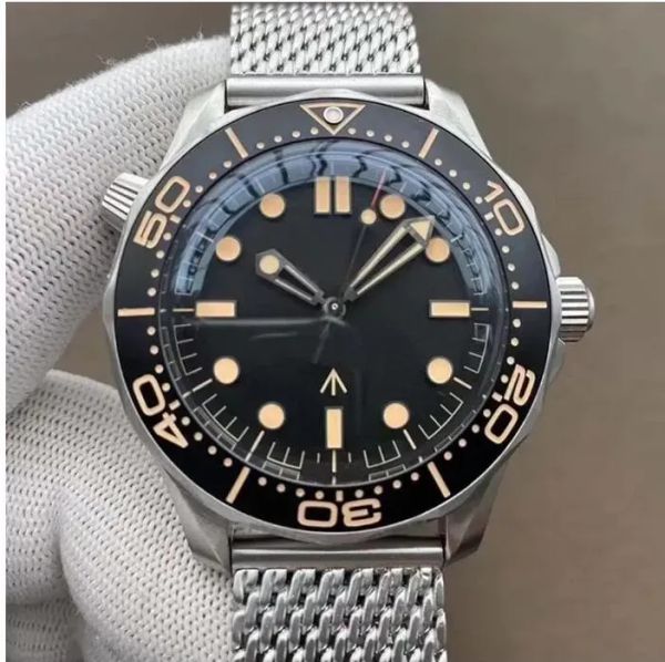 2023 U1 Top-grade AAA Ceramic Bezel 42mm No Time to Die Men Orologio Sapphire Mens Relógios Movimento Automático Mecânico Montre de Luxe Watch JB T412