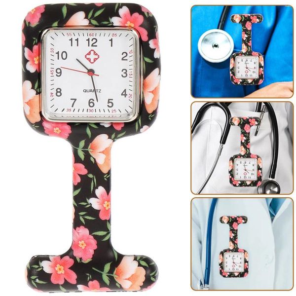 Taschenuhren, exquisite kleine, einfache Brosche für den täglichen Gebrauch, Silikagel, zarter Anhänger, Design für Studenten und Ärzte
