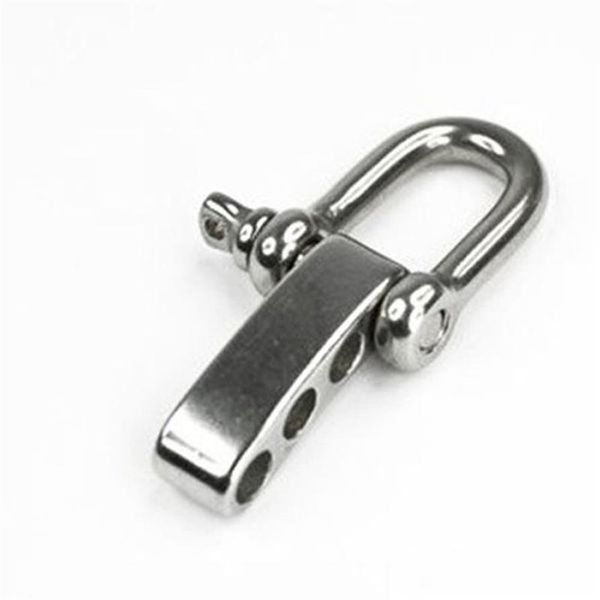 Algemas 20 pacotes / lote 3 16 5mm D ou arco ajustável manilha de aço inoxidável como pulseira paracord shackle2455