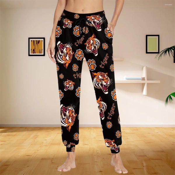 Pantaloni da donna modello artiglio di tigre pantaloni da donna abbigliamento casual pantaloni morbidi morbidi e durevoli pantaloni sportivi da jogging unisex a vita alta streetwear