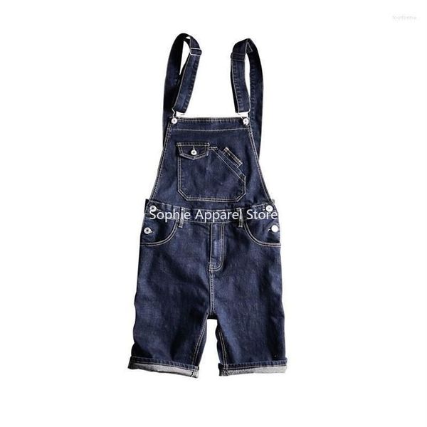 Männer Jeans Sommer Männer Latzhose Hosen Frauen Denim Jean Shorts Dünne Paar Kpop Kleidung Straße Wear229S