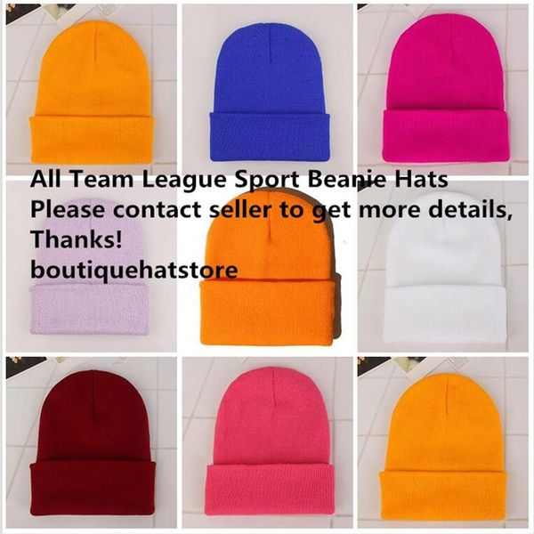 2021 neue Ankunft Boston Alle Team Baseball Sport Gestrickte Mützen Gute Qualität Winter Warme Schädel Hüte Pom Manschette Beanie2034