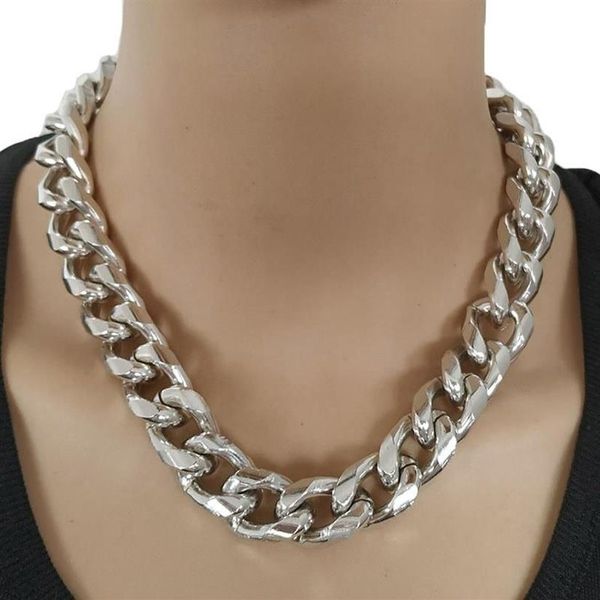 Цепочки, массивное ожерелье, готическое массивное колье-цепочка, ожерелья в стиле панк-рок, готическое винтажное колье для мужчин и женщин Jewelry343u