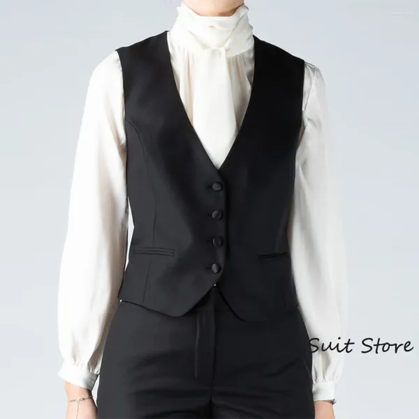 Gilet da donna Gilet monopetto Business Casual Office Ladies Senza maniche Jscket Gilet personalizzato di grandi dimensioni