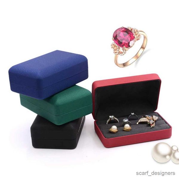 Scatole per gioielli Custodia per anelli di alta qualità Spilla Orecchini Scatola per anelli per gioielli Scatola per gioielli piccola e portatile R231016