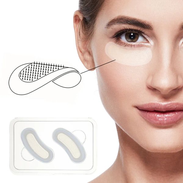 Patch per gli occhi con microaghi Maschera cosmetica coreana per la cura della pelle del viso Patch con microaghi per le linee sottili della fronte Rimuovi le rughe ZZ