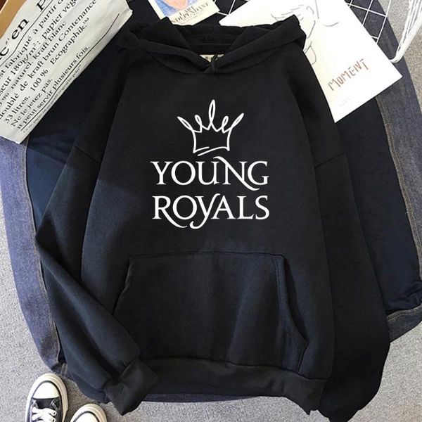 Männer Hoodies Junge Royalss Frauen Männer Harajuku Casual Langarm Sweatshirts Oversize Pullover Weibliche Kleidung 2023 Brief Tops