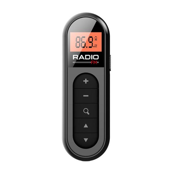 Estação de rádio FM digital mini pequeno bolso estéreo fones de ouvido rádio portátil FM M3 M01