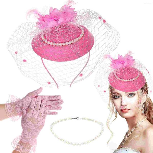 Ожерелья с подвесками, 1 комплект, ожерелье в виде шляпы-чародейки, чаепития и перчатки для женщин, выпускного банкета