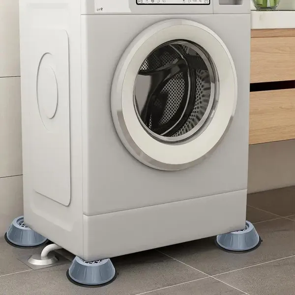 Set di accessori per il bagno Piedini per lavatrice Universale per frigorifero Mobili Sollevatori Ammortizzatori Supporto per supporto Tappetino