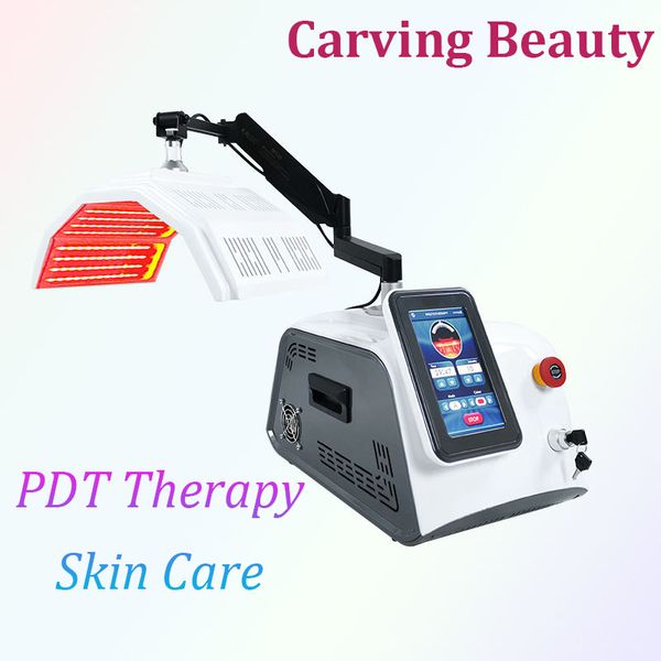 Desempenho de alto custo PDT LED Light Facial Steamer Spa Máquina estética Preço com fototerapia de 7 cores PDT dispositivo LED para salão de beleza Spa uso em clínica de beleza