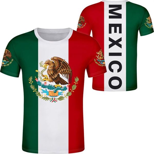 OS ESTADOS UNIDOS DO MÉXICO t camisa logotipo nome personalizado número mex t camisa nação bandeira mx espanhol mexicano impressão po roupas295z