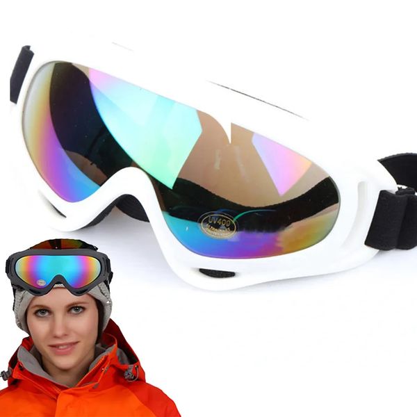 Skibrille, Antibeschlag-Schnee-Skibrille, Bonbonfarben, professionell, winddicht, X400-UV-Schutz, Skate-Skibrille, 231016
