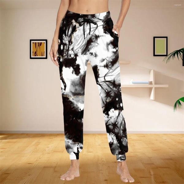 Kadın Pantolon Mürekkep Kişilik Desen Eşyaları UNISEX CAZY Dayanıklı Yumuşak Yürüyüş Pantolonları Spor Fitness Katı koşu gençler Teri
