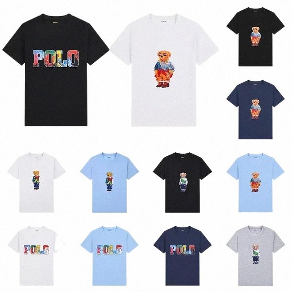 23 neue Little Bear T-Shirts Designer Mode T-Shirts Polos Herren Damen T-Shirts T-Shirts Tops Mann Casual T-Shirt Kleidung Ärmel S Cl C9xf #