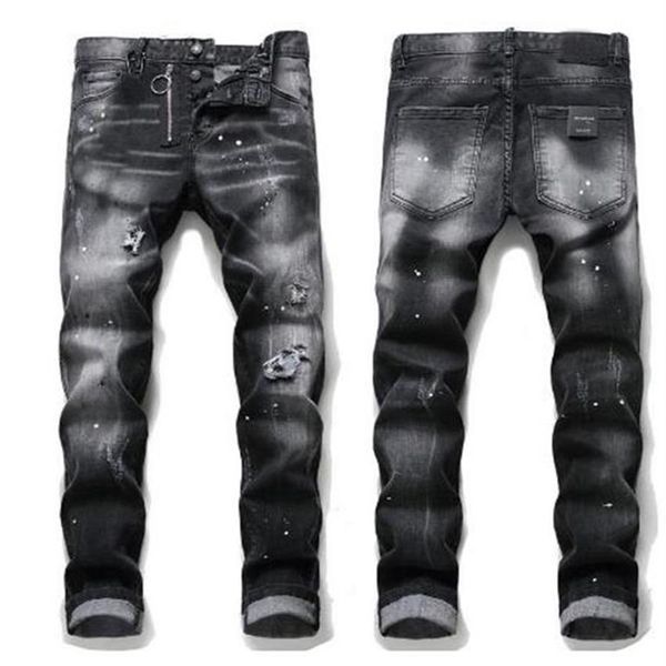 2021 Jeans da uomo Top Designer di alta qualità Jeans di lusso da uomo Moda Biker Hole Strappato Tie Dye Uomo Popolare Hip Hop Jean Pants1762