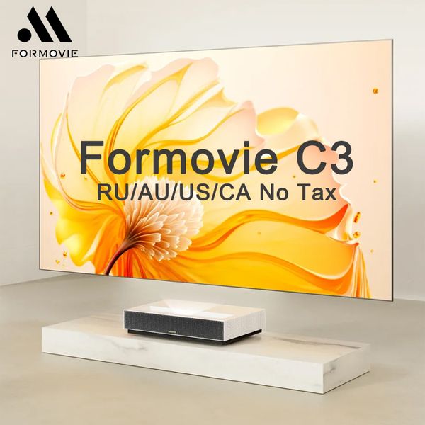 Formovie C3 4K Laser TV Proiettore ALPD 400 Nit Luminosità Proiettore Cinema 3 DLP 40ms Gioco UST Projetor Fengmi Per Home Theater