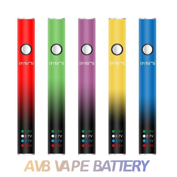 OEM Großhandel Günstige Vape Imini AVB Batterie mit variabler Spannung 510 Carts 380 mAh Batterien vorheizen Vape Pen für Dampfkartuschen in Display Box Factory Direct Japan USA