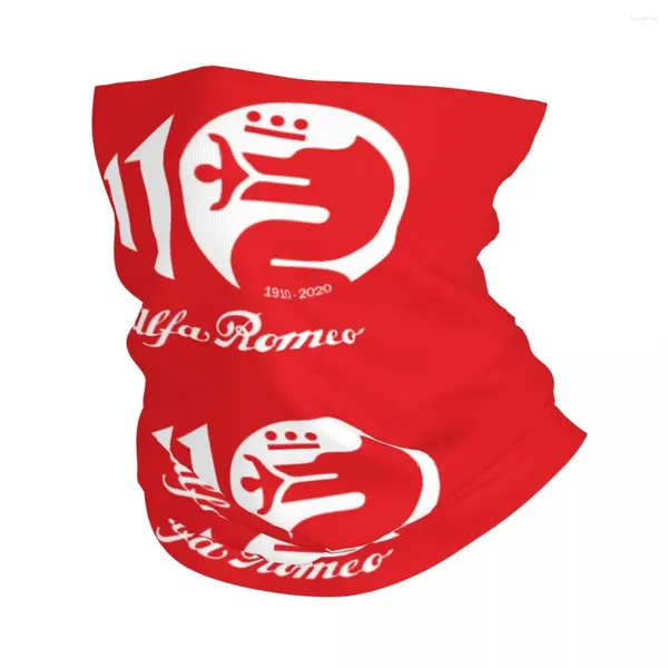 Sciarpe Alfa Romeos Bandana Ghetta per il collo Stampata Super Racing Car Maschera Sciarpa Multiuso Ciclismo Corsa per uomo Donna Adulto Antivento