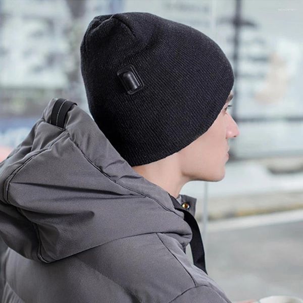 Berets Smart Heizkappen, USB-betrieben, intelligent, warm, winddicht, Temperatur einstellbar für Outdoor-Sport, Radfahren, Wandern