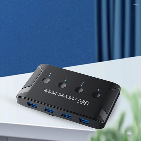 Switch Splitter USB 2.0/3.0 KVM USB Switcher 4 HUB ingresso uscita per tastiera mouse stampante disco U