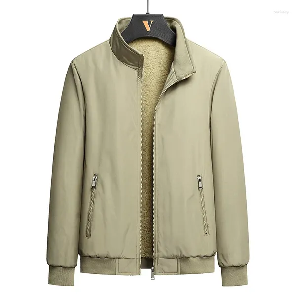 Jaquetas masculinas Browon marca parkas homens jaqueta 2023 negócios casual gola casaco inverno grosso lã quente plus size 8xl para