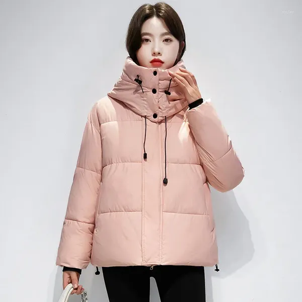 Kadın Trençkotları Kapşonlu Pamuk Elbise Tasarım Kore Versiyon Giyim Kış Sıcaklık Ceket Sıcak Ekmek Takım