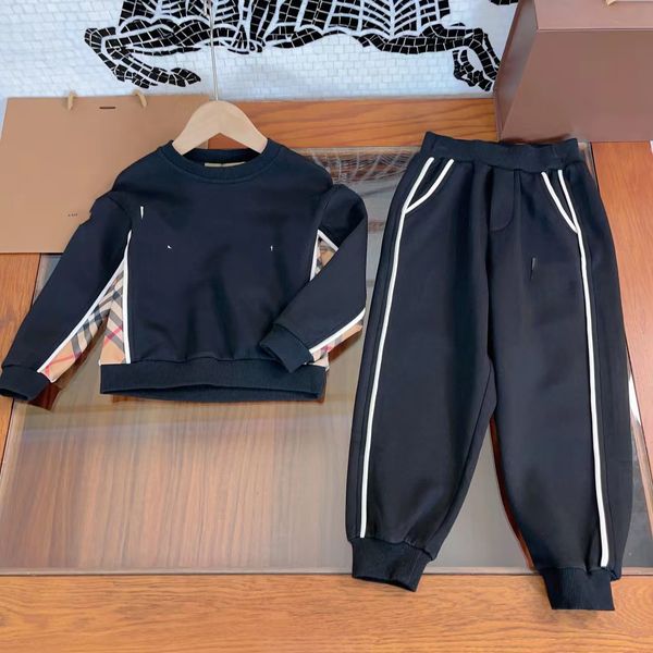 Mädchen kleiden Set Designer Baby Jungen Winter warme Kleidung Hoodies und Hosen Baumwollmaterial Sport Stil Kinderkleidung Sets