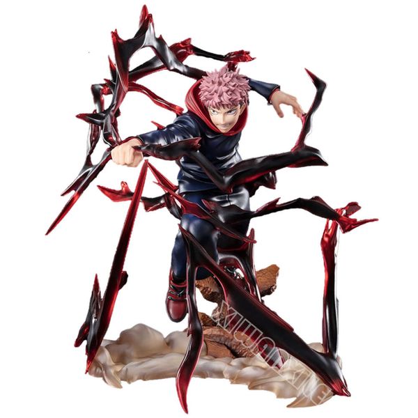 Parmak oyuncakları 19cm jujutsu kaisen anime figürü figürler sıfır yuji itadori aksiyon figürü fushiguro megumi/kugisaki nobara figür model bebek oyuncak