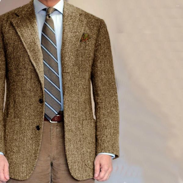 Ternos masculinos blazers jaqueta única homens de alta qualidade itens sociais da moda terno masculino colarinho padrão single-breasted