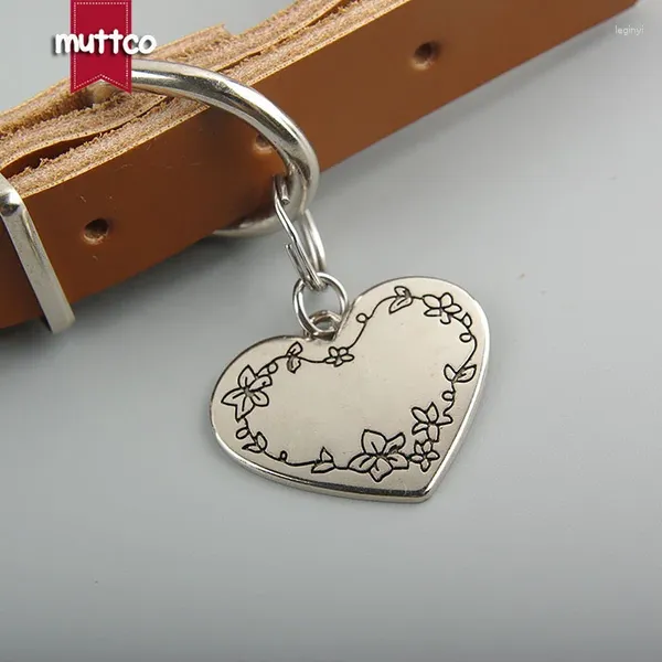 Abbigliamento per cani all'ingrosso Kirsite L'acciaio inossidabile può essere personalizzato Tag Fashion Heart Sharp Id