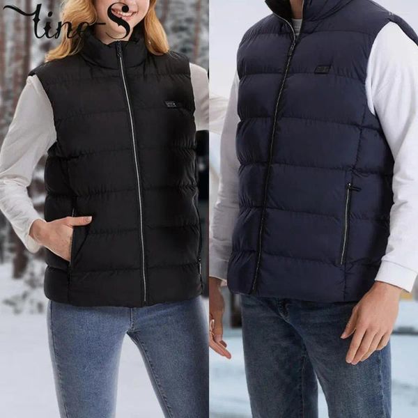 Gilet da uomo 21 Gilet riscaldato Zone Giubbotti elettrici Uomo Donna Abbigliamento sportivo Cappotto Grafene Calore Giacca riscaldante USB per il campeggio