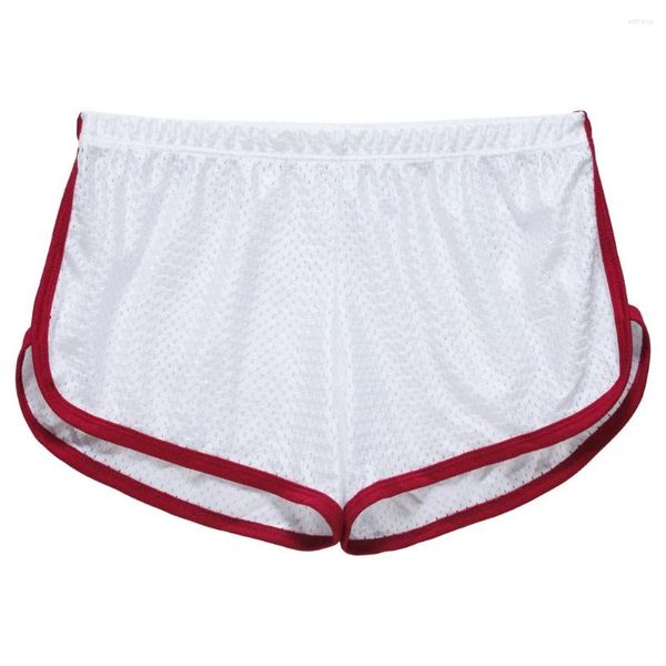 Shorts masculinos sexy legal homens swimwear boxers troncos de natação nadar calças de praia absorvente de suor respirável secagem rápida curto