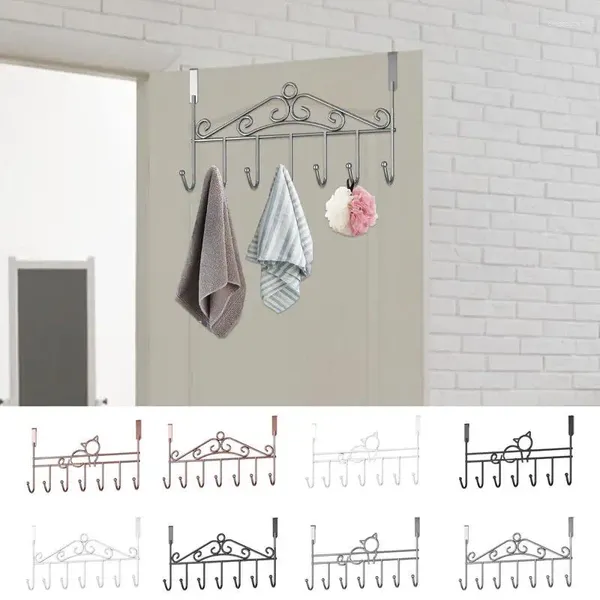 Haken 7 über der Tür Mantel Hut Handtuch Kleiderbügel Rack Home Badezimmer Organizer Haken für Wohnzimmer