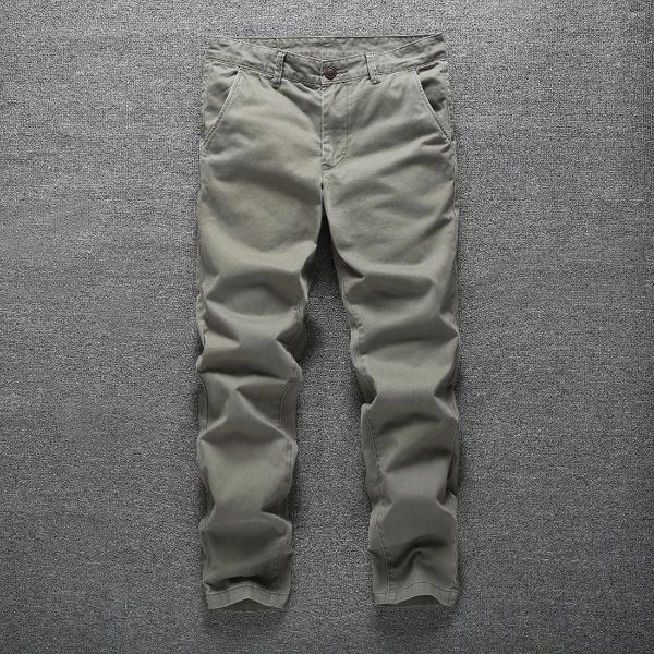 Pantaloni da uomo cargo casual per pantaloni mimetici da esterno in cotone da lavoro stile safari autunno/primavera