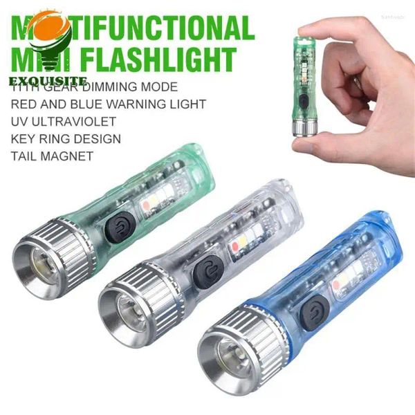 Torce elettriche Torce da esterno Premere a lungo l'interruttore per attivare la modalità super luminosa Illuminazione remota da campeggio portatile Mini avviso